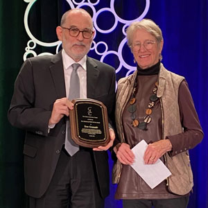 Tom Granatir is pictured with Rebecca LeBuhn, MA, a Public Member of the ABMS Stakeholder Council.