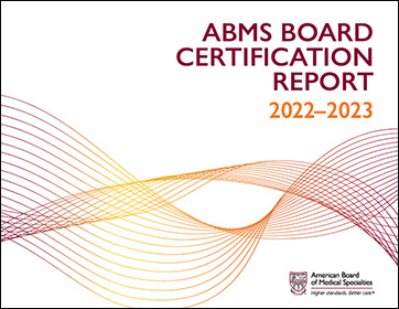 ABMS Board Certification Report 2022-2023 (cover thumbnail)