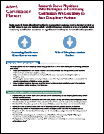 research shows physicians participating in continuing certification less likely to face disciplinary actions 2023215340 1